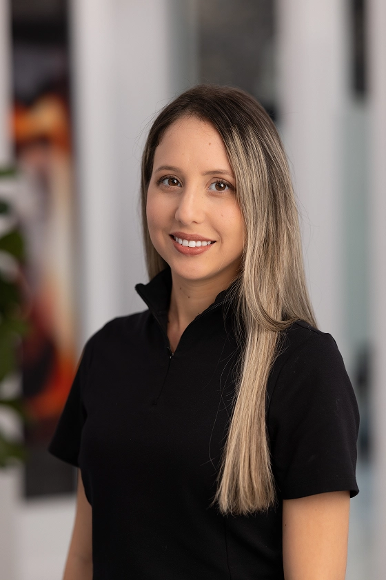 Smiling dental assistant