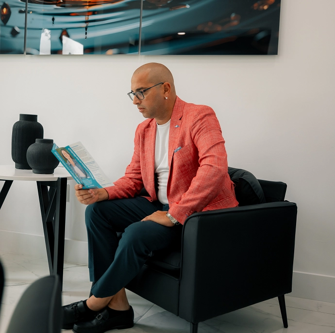 Elite Smiles Dental Center patient waiting in waiting room
