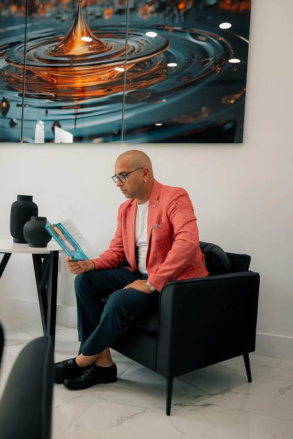 Elite Smiles Dental Center patient waiting in waiting room